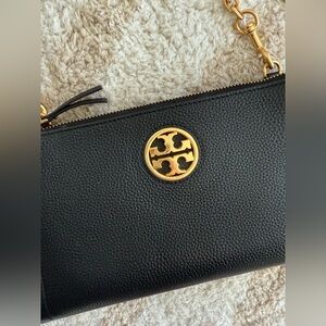 Tory Burch Black and Gold Crossbody Bag
